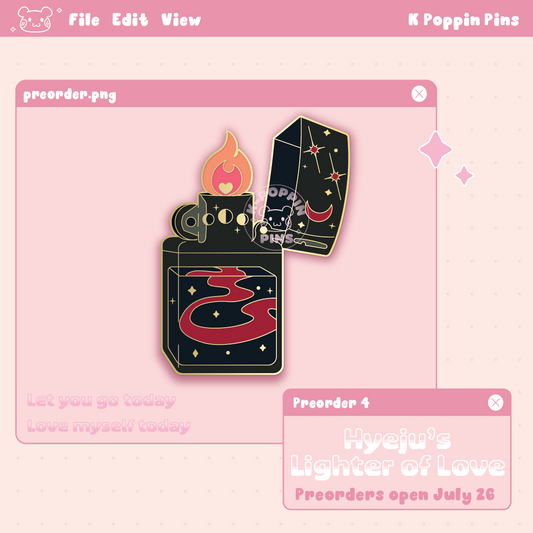 [PREORDER] Hyeju's Lighter of Love Enamel Pin