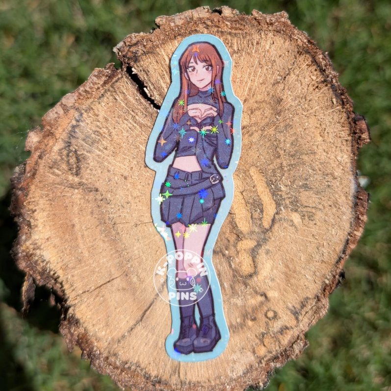 TripleS fan art stickers - holographic vinyl