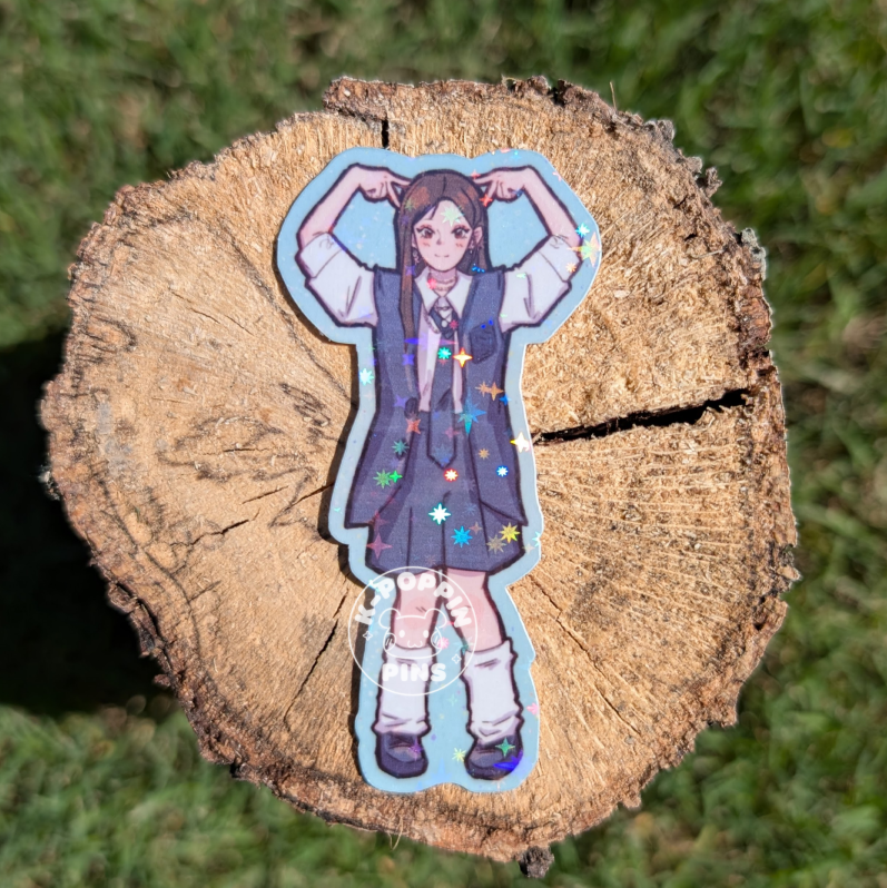 TripleS fan art stickers - holographic vinyl