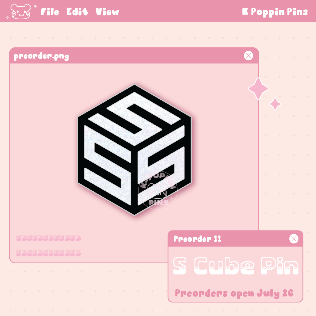 [PREORDER] S Cube Enamel Pin