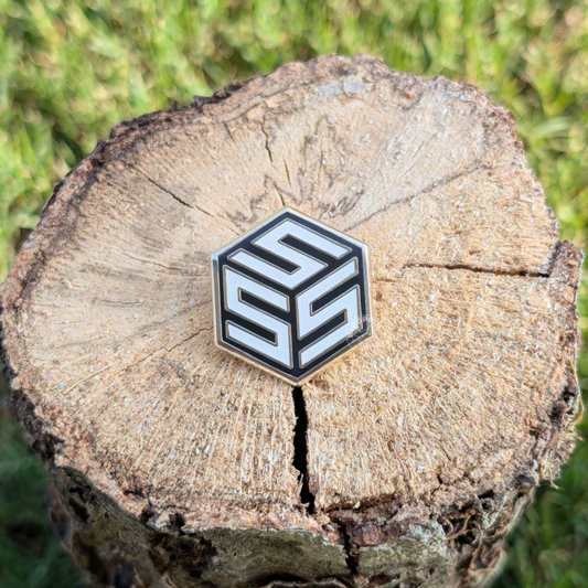 S Cube Enamel Pin