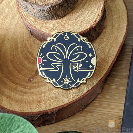 Tree of Language Enamel Pin